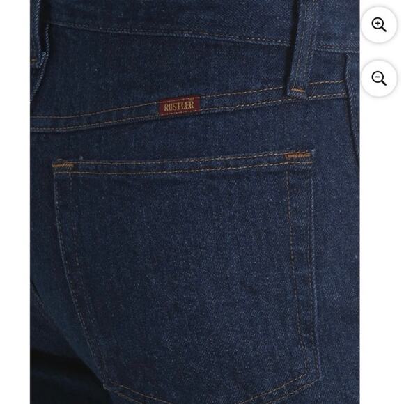Wrangler Rustler Men's 34x29 Regular Fit Jeans Medium Wash Blue Denim NWT - Picture 4 of 5